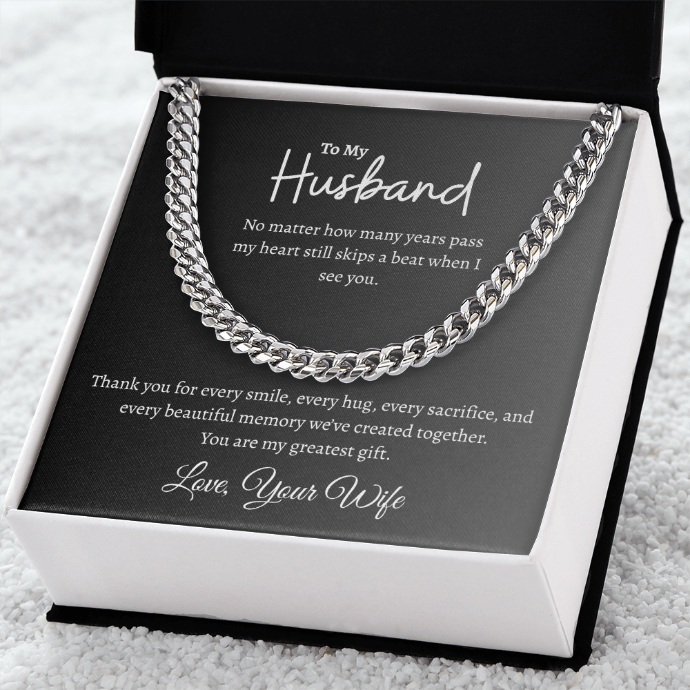 To My Husband | Cuban Link Chain