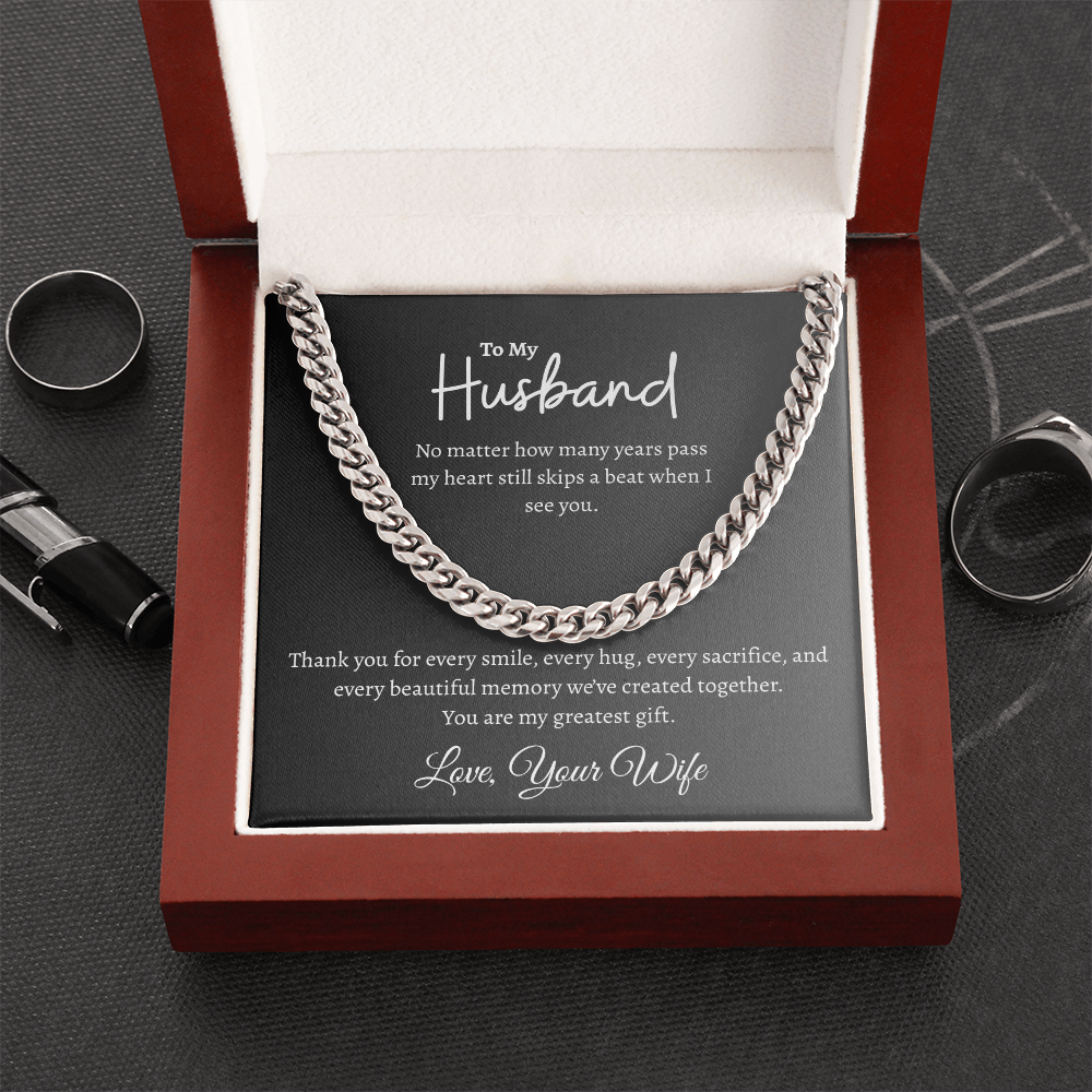 To My Husband | Cuban Link Chain