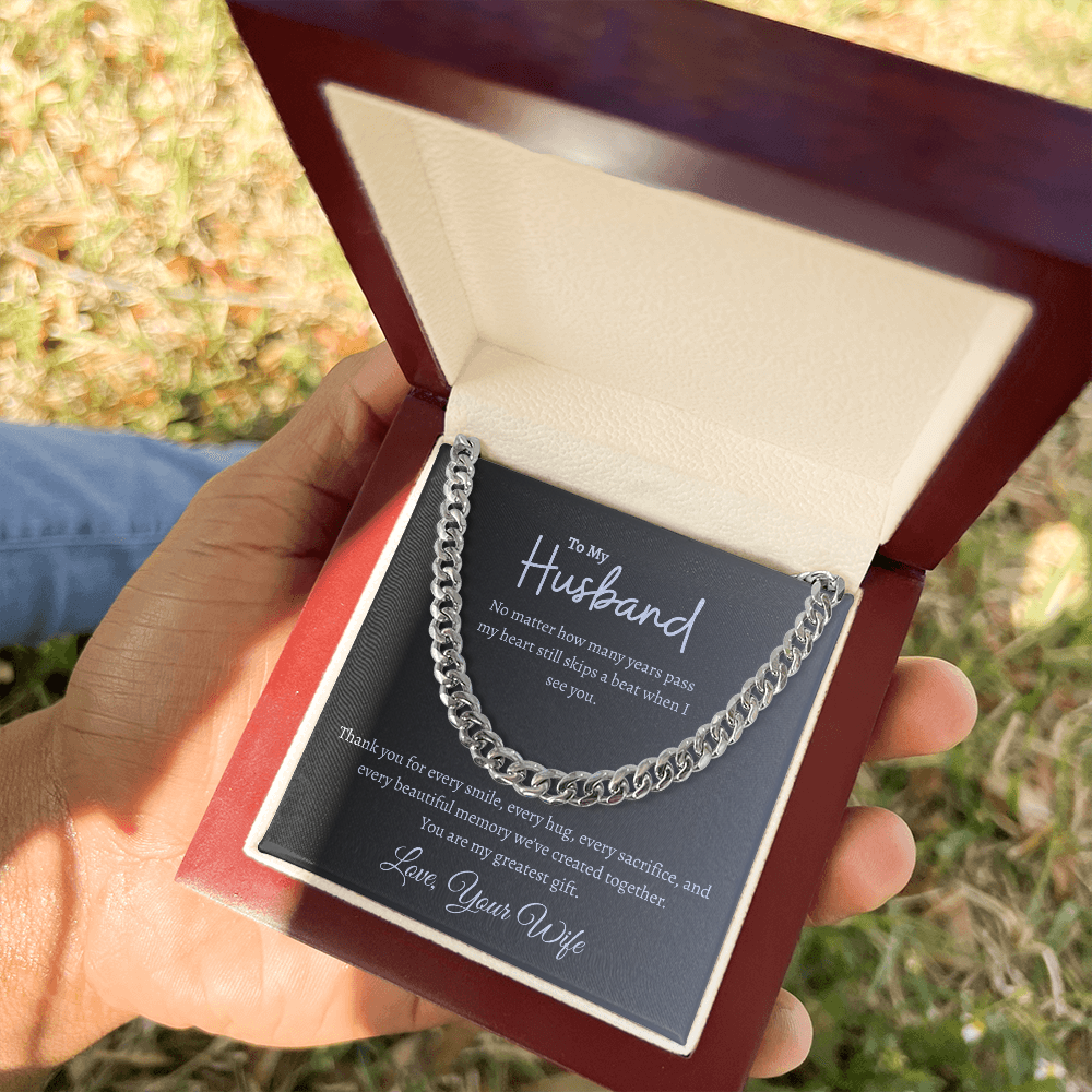 To My Husband | Cuban Link Chain