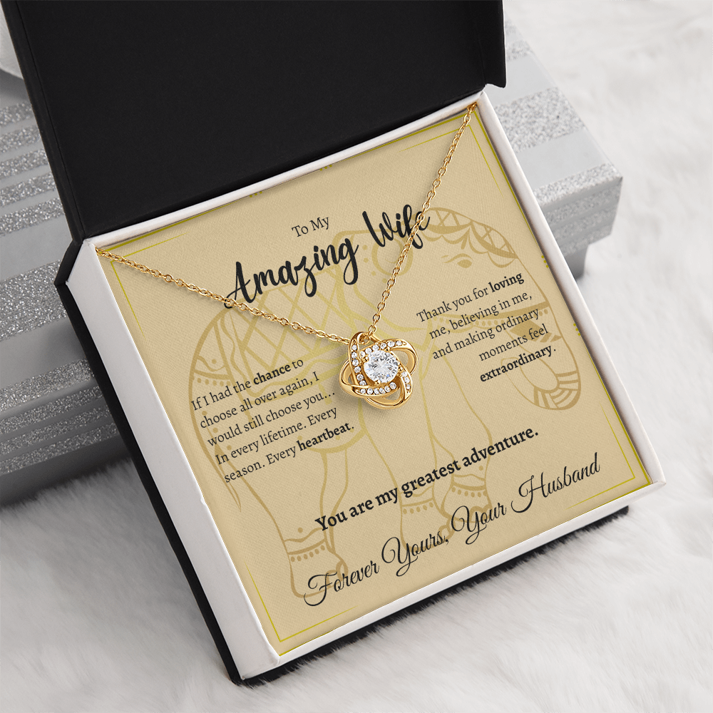 To My Amazing Wife | Love Knot Necklace