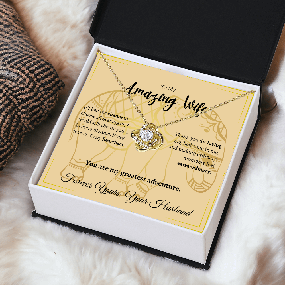 To My Amazing Wife | Love Knot Necklace