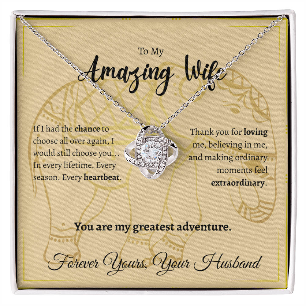 To My Amazing Wife | Love Knot Necklace