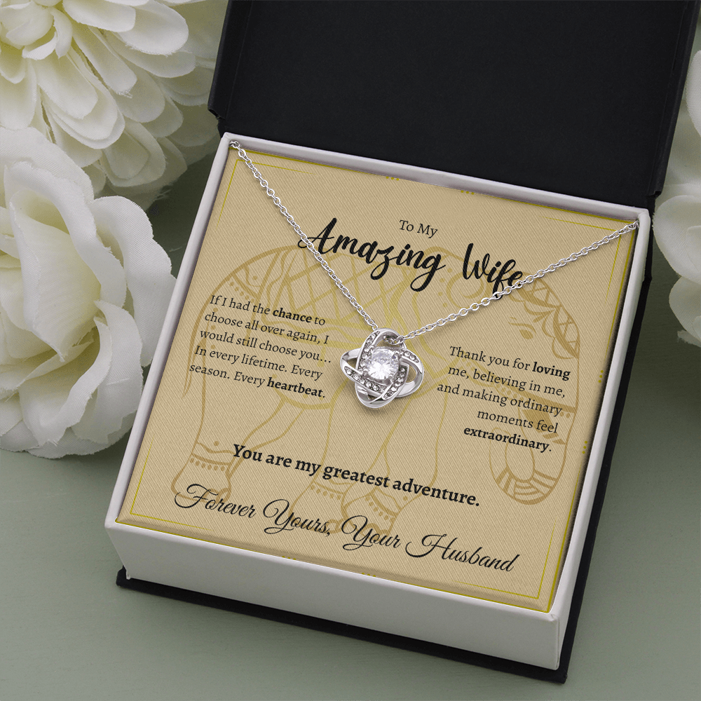 To My Amazing Wife | Love Knot Necklace