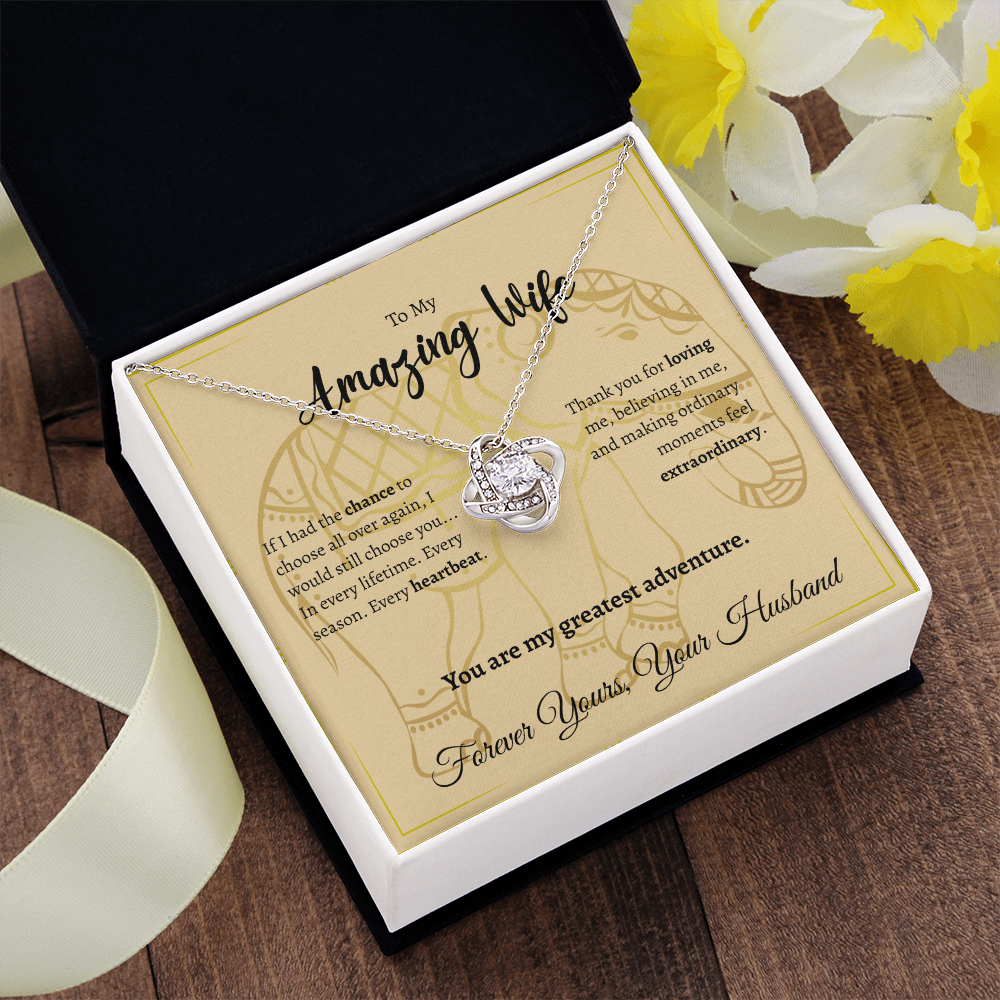 To My Amazing Wife | Love Knot Necklace