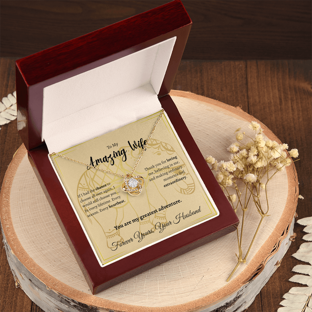 To My Amazing Wife | Love Knot Necklace