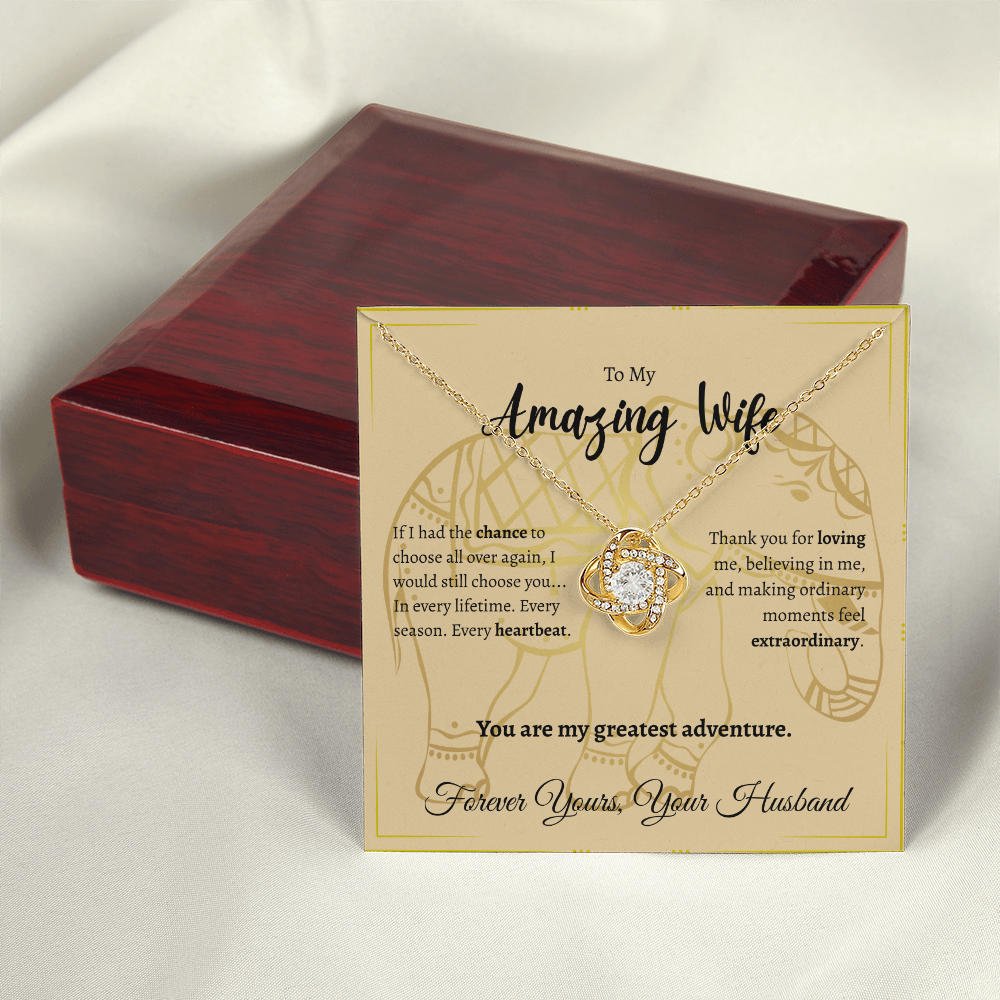 To My Amazing Wife | Love Knot Necklace