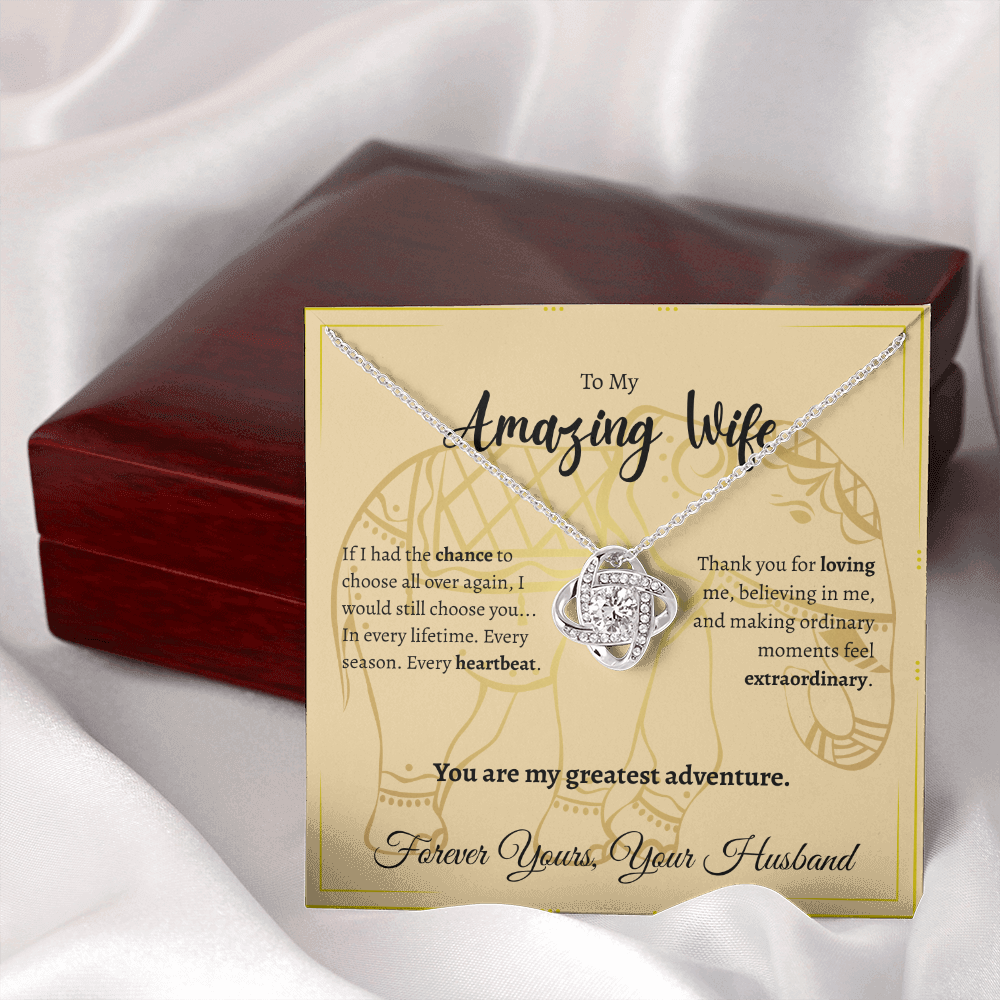 To My Amazing Wife | Love Knot Necklace
