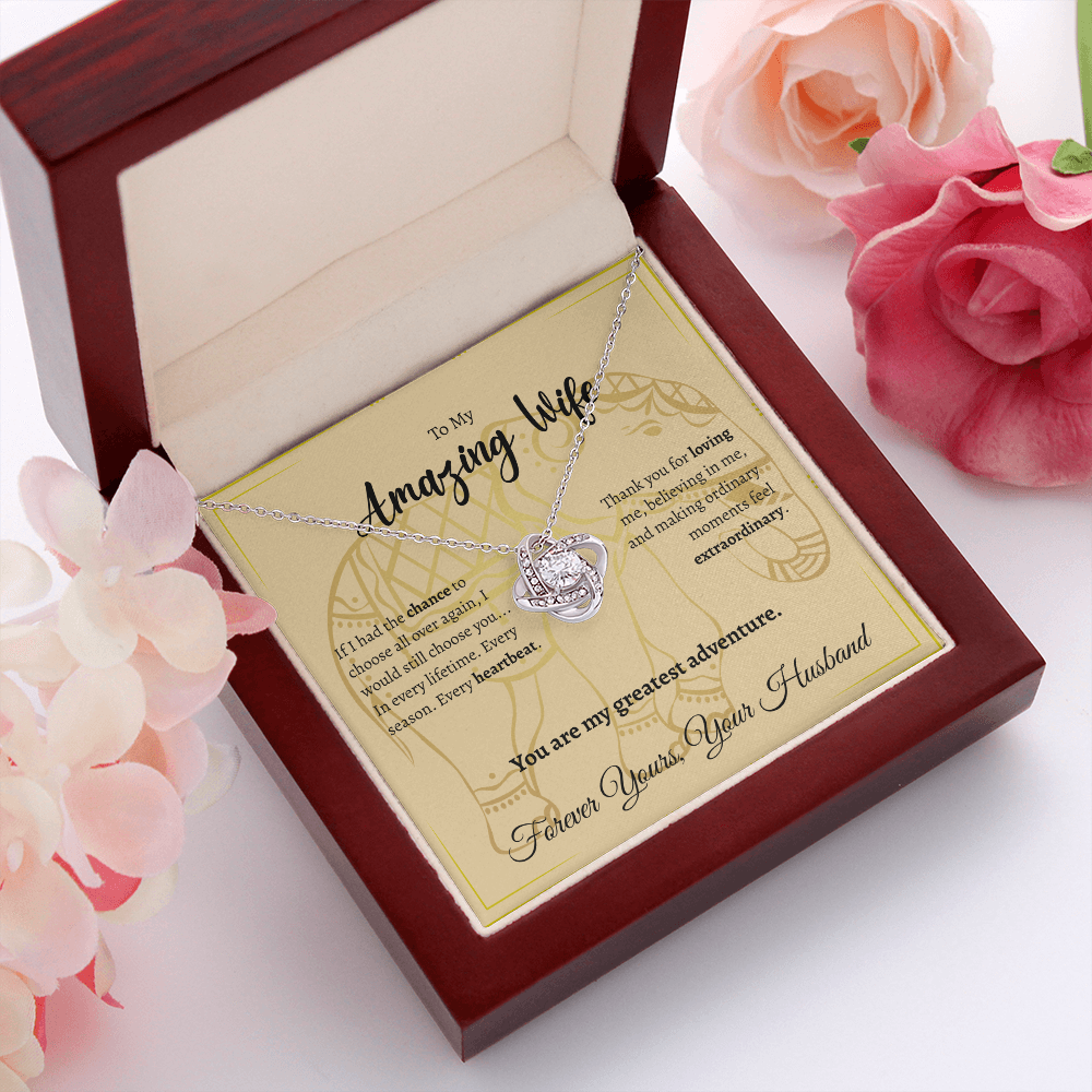 To My Amazing Wife | Love Knot Necklace